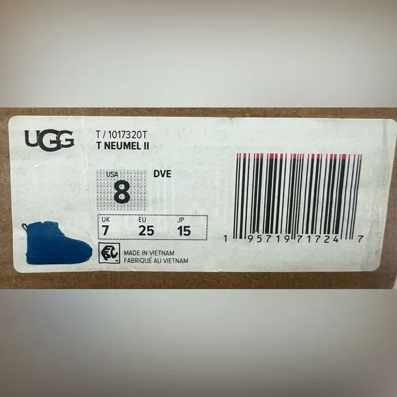 UGG Kids NEW Royal Blue T Neumel II Boots / Size:8/ Item# 247-105 (Toddler Boys)