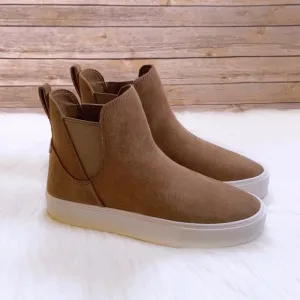 UGG Mauna Chestnut Suede Chelsea Sneaker Boots
