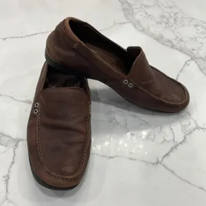 UGG men Loafers in brown leather size 12