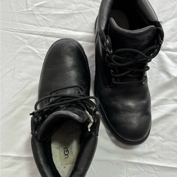 UGG Men's Black Leather Boots