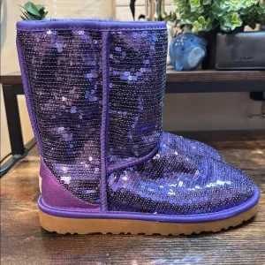 Ugh Purple Sequin Boots size 7