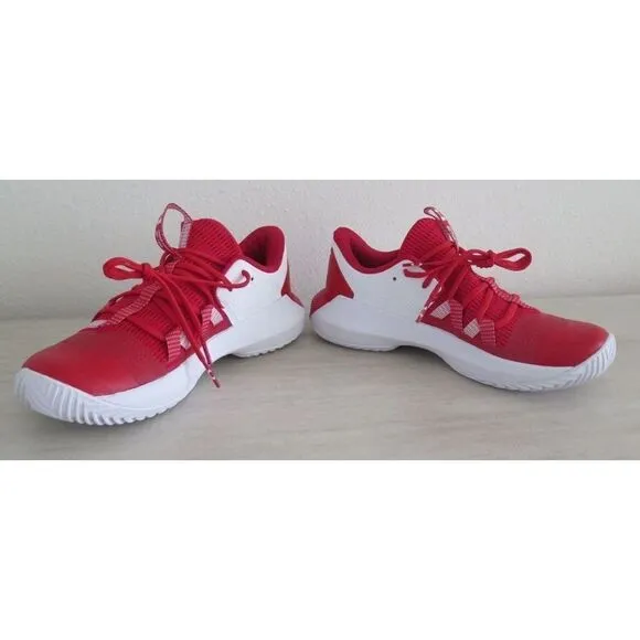 Under Armour 3021377 600 Women's Sz 5 Red/White Block City 2.0 Volleyball Shoes