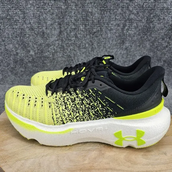 Under Armour Infinite Elite Mens Size 11 Black Yellow Running Shoes 3027189-002