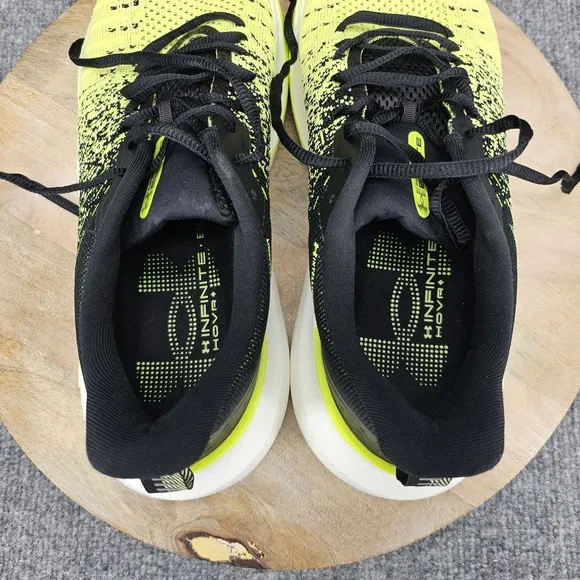 Under Armour Infinite Elite Mens Size 11 Black Yellow Running Shoes 3027189-002