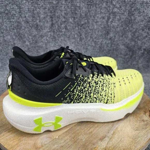 Under Armour Infinite Elite Mens Size 11 Black Yellow Running Shoes 3027189-002