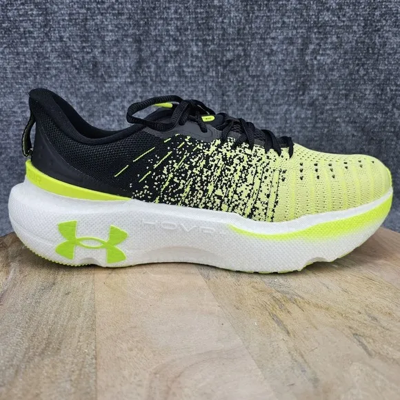Under Armour Infinite Elite Mens Size 11 Black Yellow Running Shoes 3027189-002