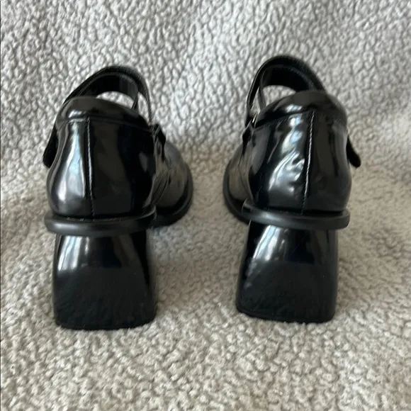 UNIF DOT Mary Jane’s Leather 90s Chunky Heel Ankle Strap