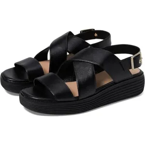 USED Cole Haan Women's Originalgrand Platform Sandals Sandals,Black-Size 7.5