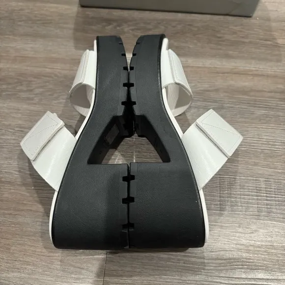 Vagabond Dioon Platform White Leather Heeled Sandals