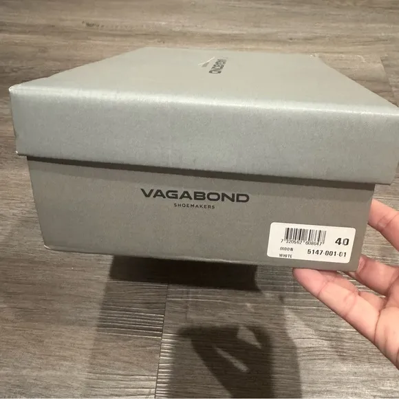 Vagabond Dioon Platform White Leather Heeled Sandals
