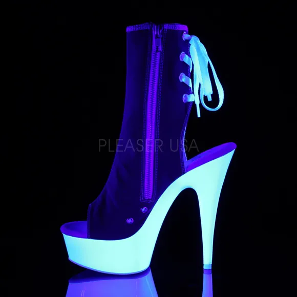 Valentine's Day Platform Lace Up High Heel Ankle Boots