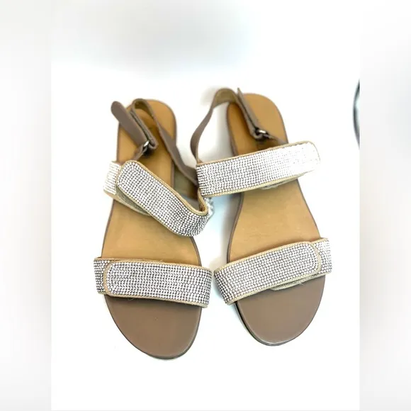 Van Eli sparkle flat Sandals 8N
