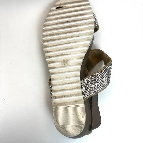 Van Eli sparkle flat Sandals 8N