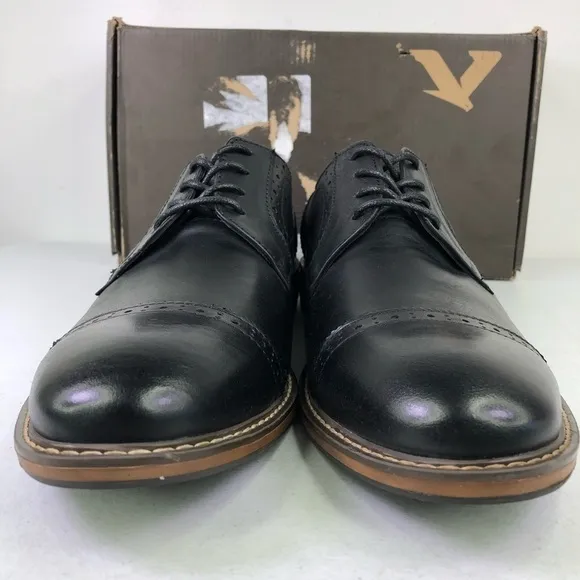 Vance Co Warren Black Oxford Dress Shoes