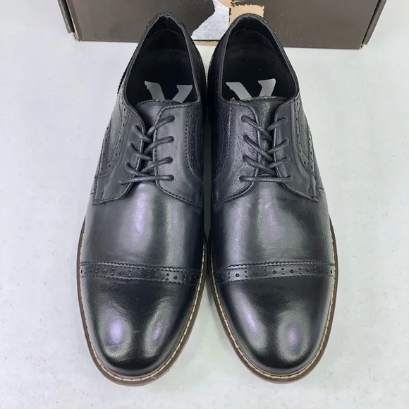 Vance Co Warren Black Oxford Dress Shoes
