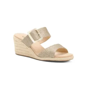 VANELI Camel Layla Raffia Two Strap Espadrille Sandals