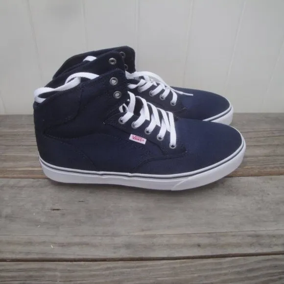 VANS Men's Shoes Dress Blue or Navy-Blue Winston High-Top 9.5 NEW