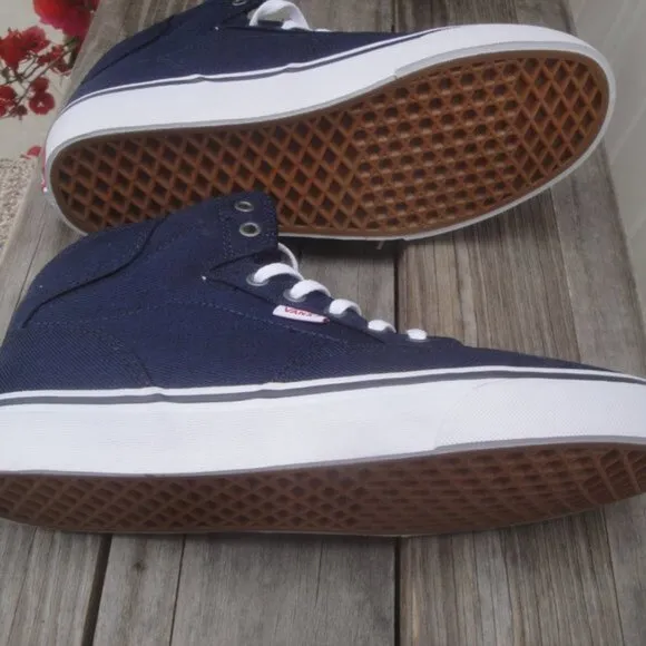 VANS Men's Shoes Dress Blue or Navy-Blue Winston High-Top 9.5 NEW