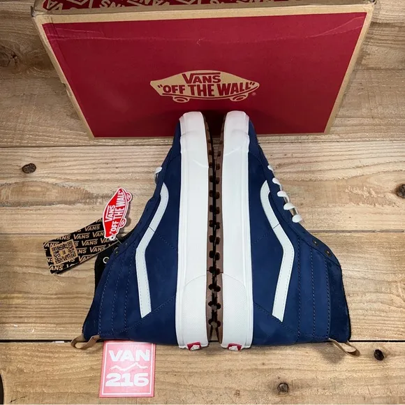 Vans Men’s Sk8-Hi MTE Dress Blues Nubuck Shoes: VN0A5HZYA07: