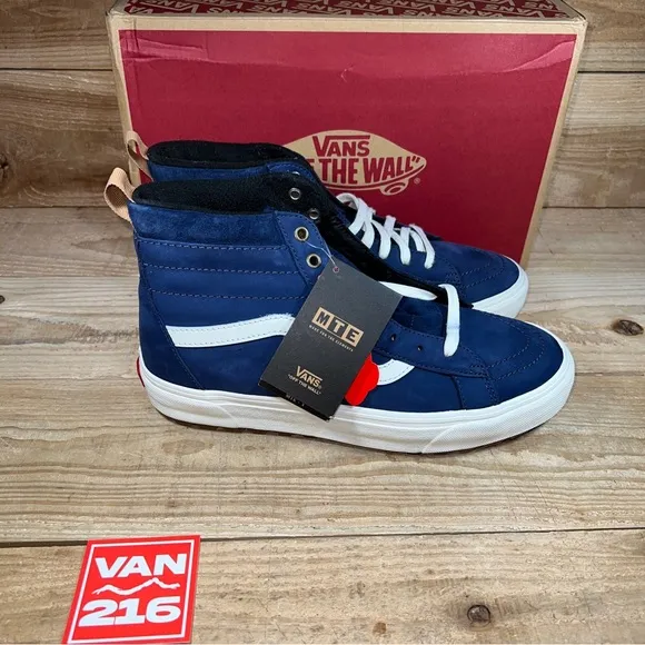 Vans Men’s Sk8-Hi MTE Dress Blues Nubuck Shoes: VN0A5HZYA07: