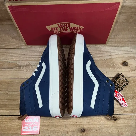 Vans Men’s Sk8-Hi MTE Dress Blues Nubuck Shoes: VN0A5HZYA07: