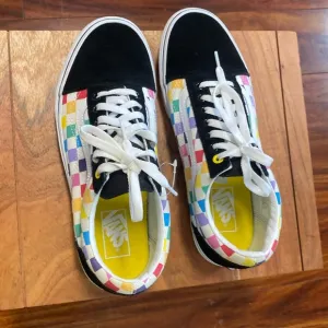 Vans Multicolor Checkerboard Women's Shoes Size 10