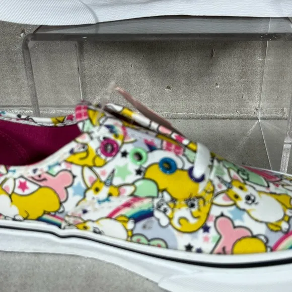 Vans New Uni-Corgi Rainbow Sneakers Size Junior 4/CM 22