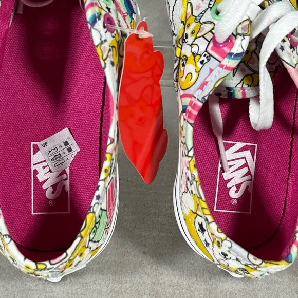 Vans New Uni-Corgi Rainbow Sneakers Size Junior 4/CM 22
