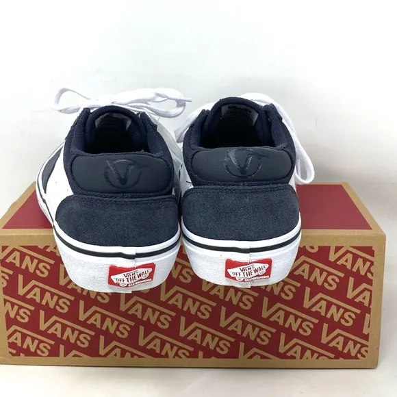 VANS Rowan Shoes Suede Canvas Skate Navy Low Top Casual Women's Size VN0A5JICCZP