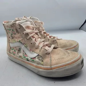 Vans Sk8 Hi Zip Girls 1 Sneaker Shoes Frog Frolic Tropical Peach Casual