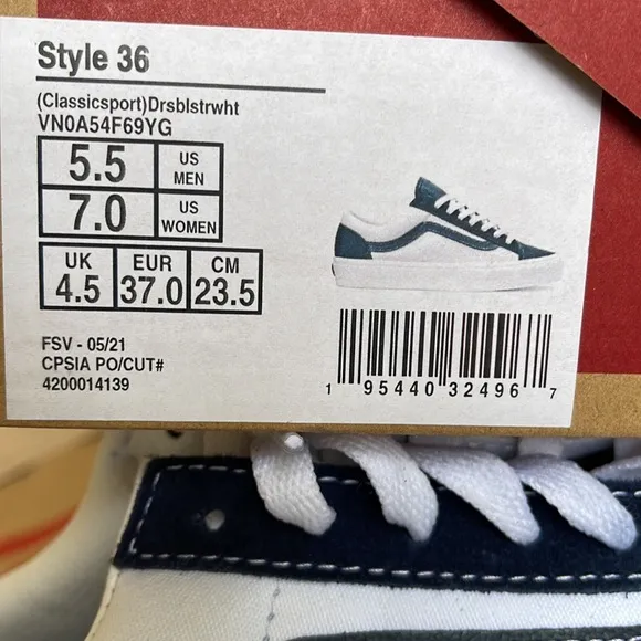 Vans Style 36 Classic Spot Dress Blues /True White WMNS