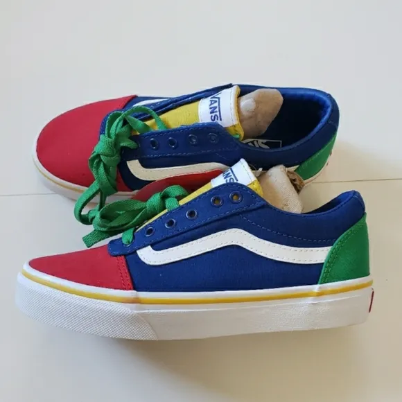 Vans Ward Color Block Kids PS Sneaker Shoes 👟