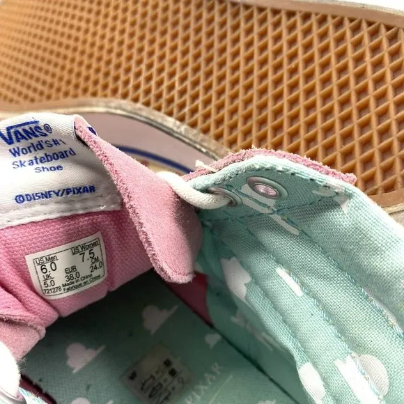 Vans x Disney Toy Story Bo Peep SK8-Hi Sneakers Shoes Pink Womens Size 7.5