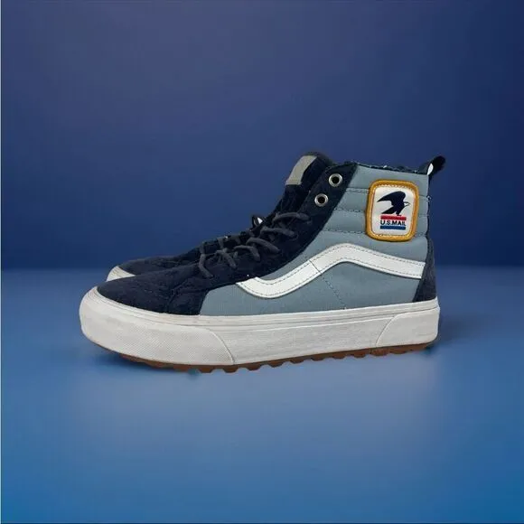 Vans x USPS Sk8 Hi MTE 1 Shoes Dress Blue Fog Ultracush Size 8 Men’s 9.5 Women’s