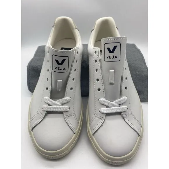 Veja Esplar Women's White‎ Low Top Casual Leather Sneakers Shoes Size US 5/EU36