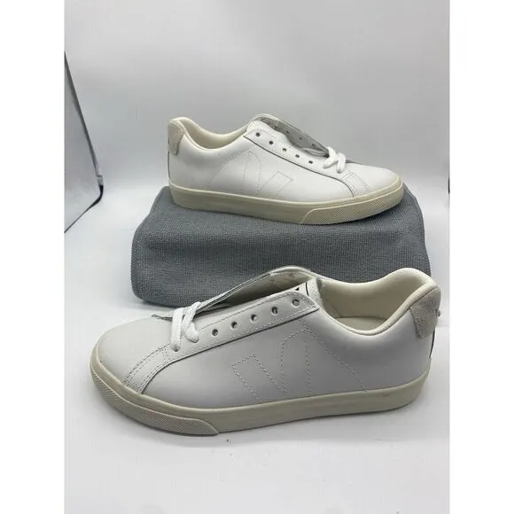 Veja Esplar Women's White‎ Low Top Casual Leather Sneakers Shoes Size US 5/EU36