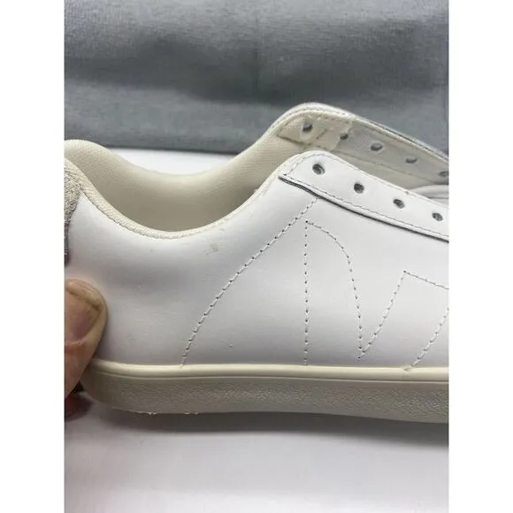 Veja Esplar Women's White‎ Low Top Casual Leather Sneakers Shoes Size US 5/EU36