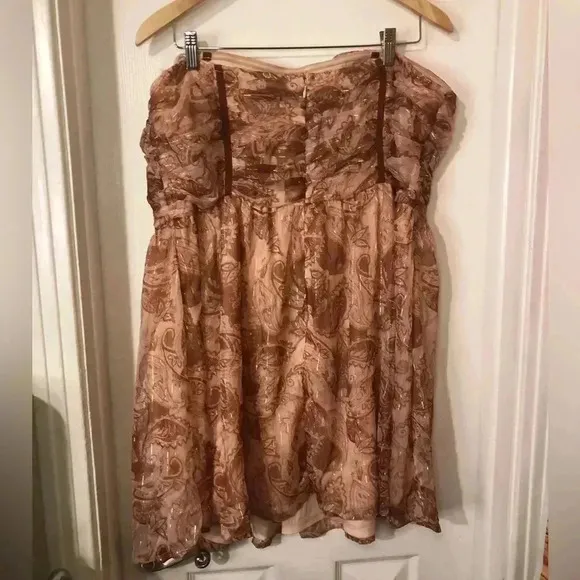 VENUS above the knee strapless mini dress