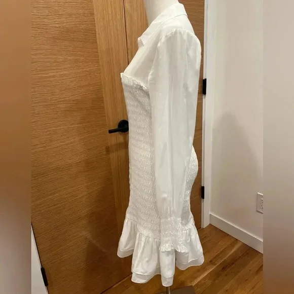 Veronica Beard Kelsey Button-Down white Dress Size 6