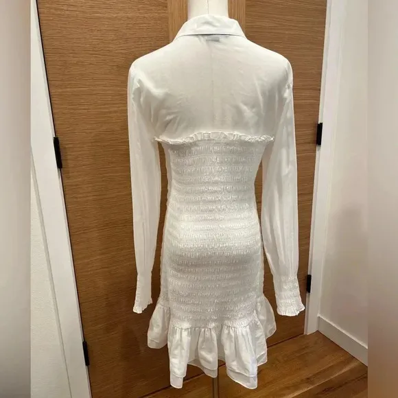 Veronica Beard Kelsey Button-Down white Dress Size 6