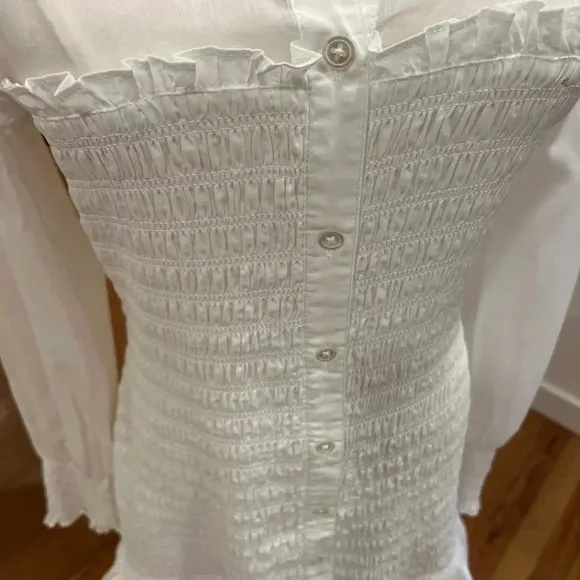Veronica Beard Kelsey Button-Down white Dress Size 6