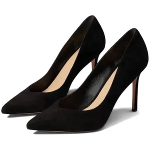 Veronica Beard Lisa Black Suede Leather Stiletto Heel Pointed Pumps Size 10M
