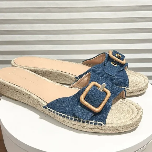 🌹VERONICA BEARD🌹Apa Denim Espadrille Sandals Size: 11