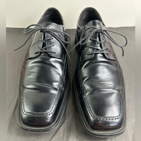 Via Spiga Studio Men's Black Leather Lace Up Dress Shoes, Sz 10