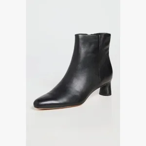 Vince black Hilda leather ankle boots