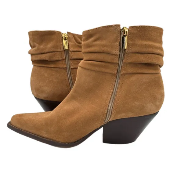 VINCE CAMUTO NERLINJI genuine leather suede slouch booties women's size 7M NWOB