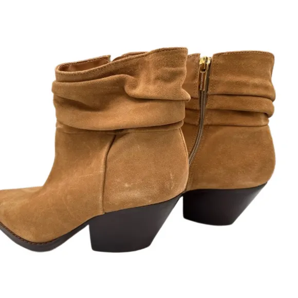 VINCE CAMUTO NERLINJI genuine leather suede slouch booties women's size 7M NWOB