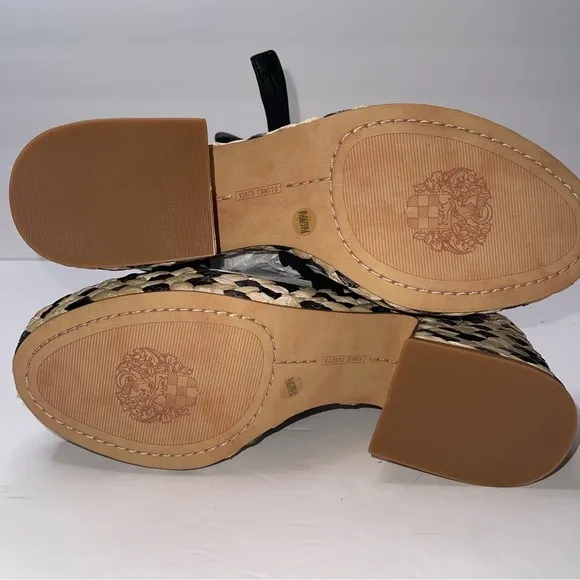 Vince Camuto Roreka Lace Up Espadrille Chunky Block Heels Sandals 8.5 Resort New