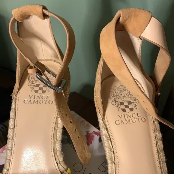 Vince Camuto Suede Platform Sandals, Size 9.5