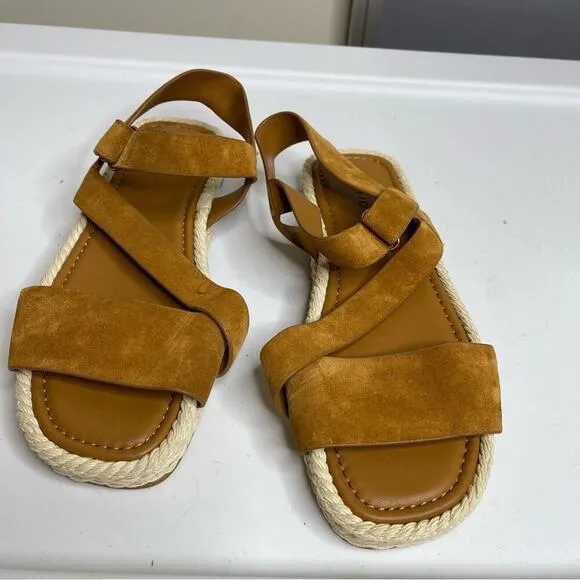 Vince Eliana suede espadrille sandals size 6.5